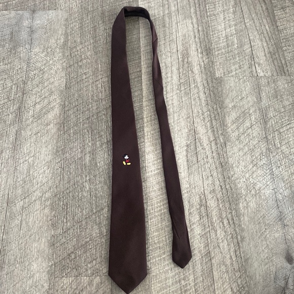 Vintage brown Mickey Mouse tie. Disney tie. Mickey tie - Picture 1 of 5